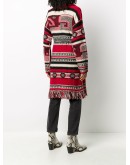 intarsia cardi-coat