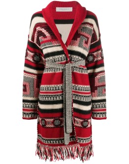 intarsia cardi-coat