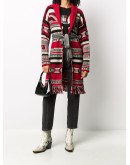 intarsia cardi-coat