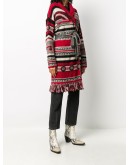intarsia cardi-coat