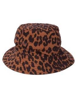 leopard-print bucket hat
