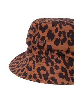 leopard-print bucket hat