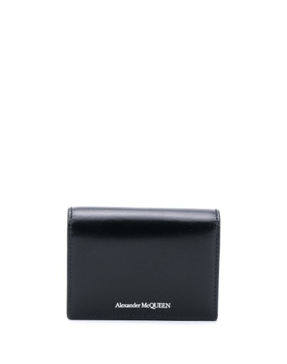 logo-detail leather wallet