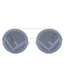Runaway round-frame sunglasses