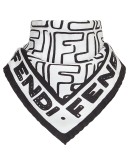FF logo print scarf