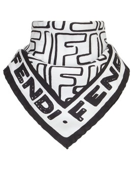 FF logo print scarf