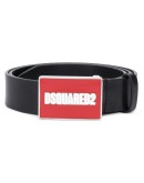 enamel logo buckle belt