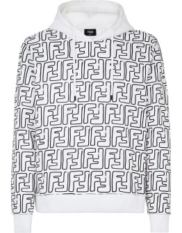 Zucca monogram drawstring hoodie