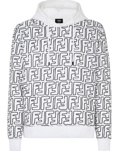 Zucca monogram drawstring hoodie