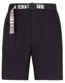 branded belt bermudas