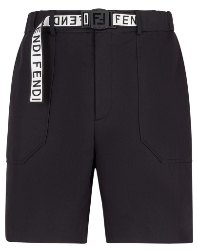 branded belt bermudas