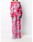 off-the-shoulder wide leg jumpsuit 