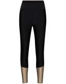 two-tone mid-rise leggings