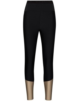 two-tone mid-rise leggings