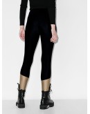 two-tone mid-rise leggings