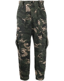 camouflage-print cargo trousers
