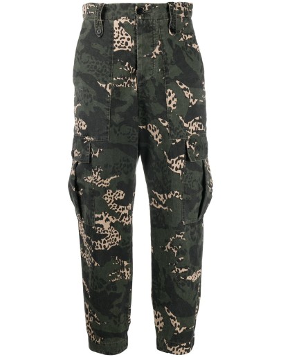 camouflage-print cargo trousers