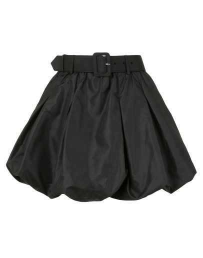 puffball-layer belted shorts