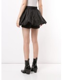 puffball-layer belted shorts