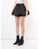 puffball-layer belted shorts