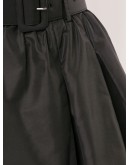 puffball-layer belted shorts