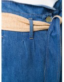 waist-tied denim shorts