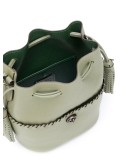 Lora whipstitch-embellished bucket bag