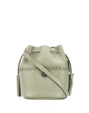 Lora whipstitch-embellished bucket bag