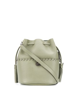 Lora whipstitch-embellished bucket bag