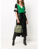 Lora whipstitch-embellished bucket bag