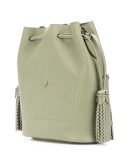 Lora whipstitch-embellished bucket bag