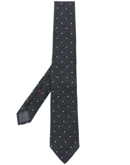 polka dot silk tie