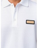 logo-plaque polo shirt