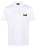 logo-plaque polo shirt