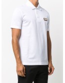 logo-plaque polo shirt