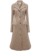 Angle Hem grid pattern coat