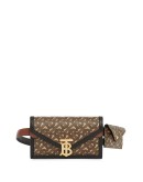 TB monogram clutch bag