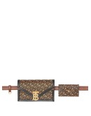 TB monogram clutch bag