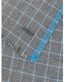 checkered fringed scarf