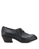 zip-front leather shoes