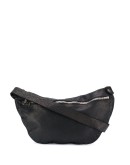 textured leather belt bag