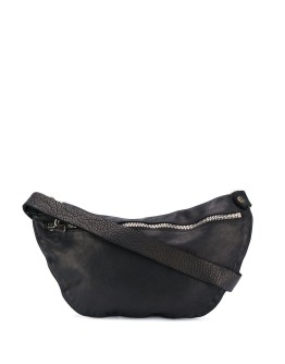 textured leather belt bag