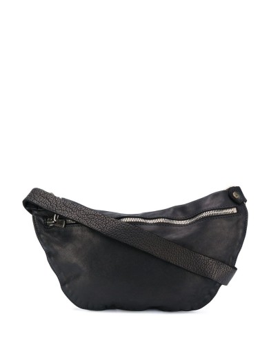 textured leather belt bag