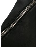 textured leather belt bag