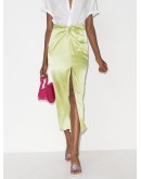 Samara satin midi skirt
