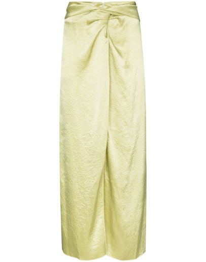 Samara satin midi skirt