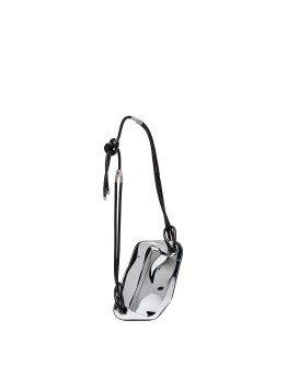 engraved-logo crossbody bag