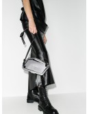 engraved-logo crossbody bag