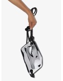 engraved-logo crossbody bag