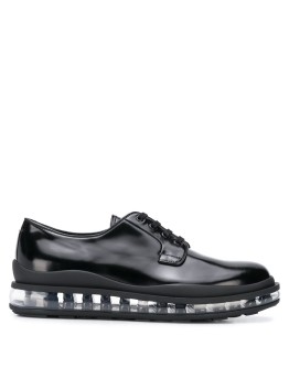 Derby transparent sole shoes